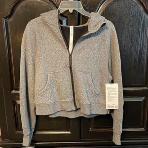 Lululemon Scuba Oversized Full Zip• Heathered Speckled Black • XS/S